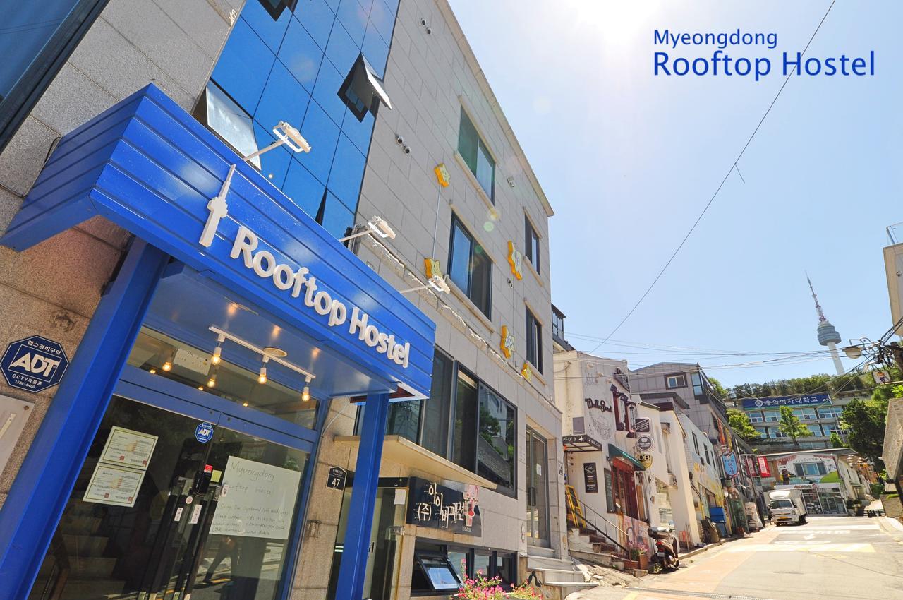 Myeongdong Rooftop Hostel Seúl Exterior foto