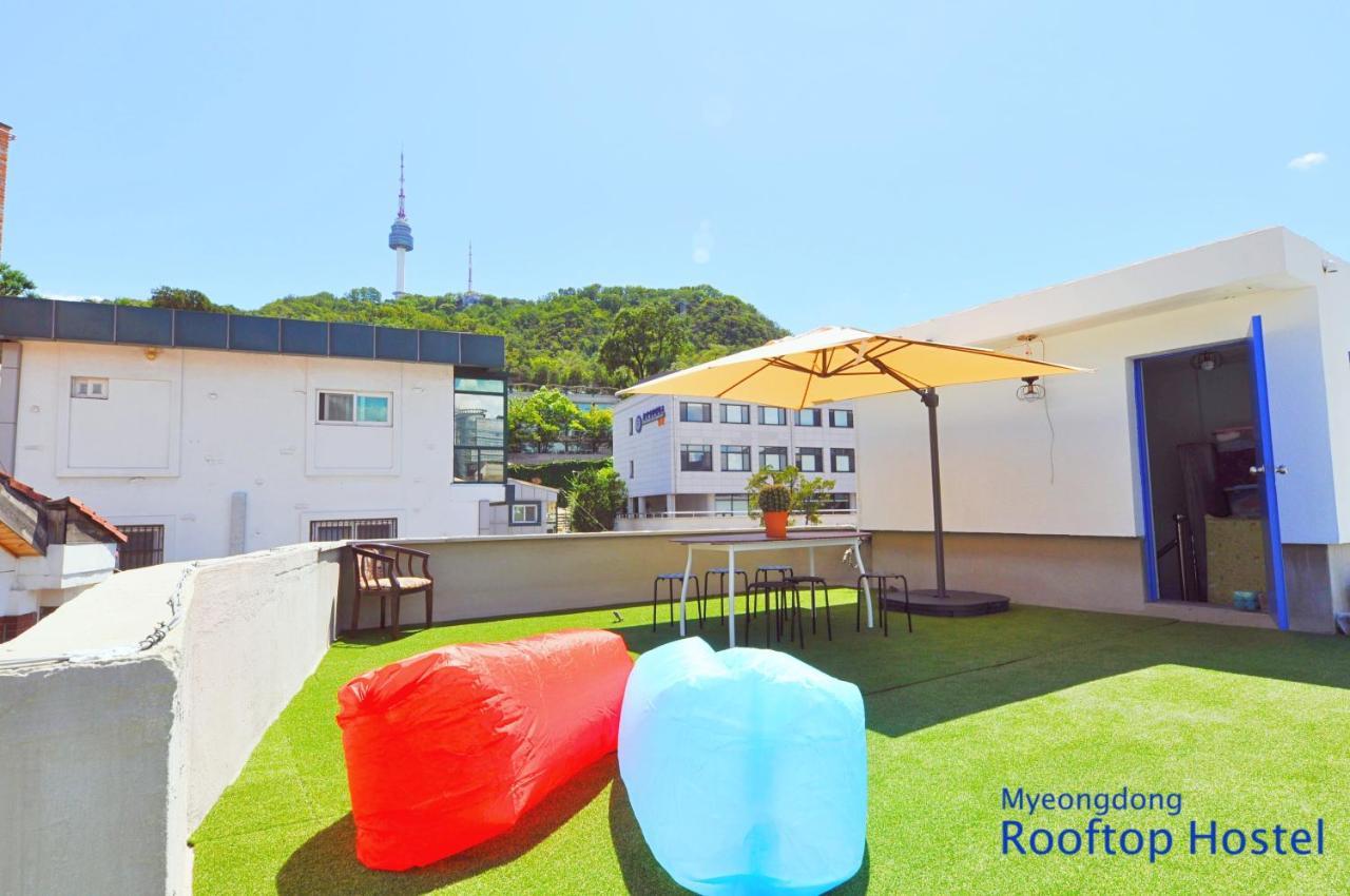 Myeongdong Rooftop Hostel Seúl Exterior foto